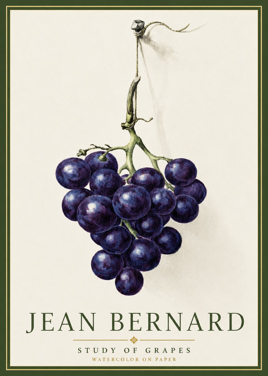 Jean Bernard Grapes No5 - Affiche