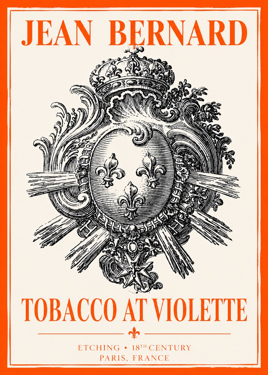 Jean Bernard Tobacco at Violette No2 - Affiche