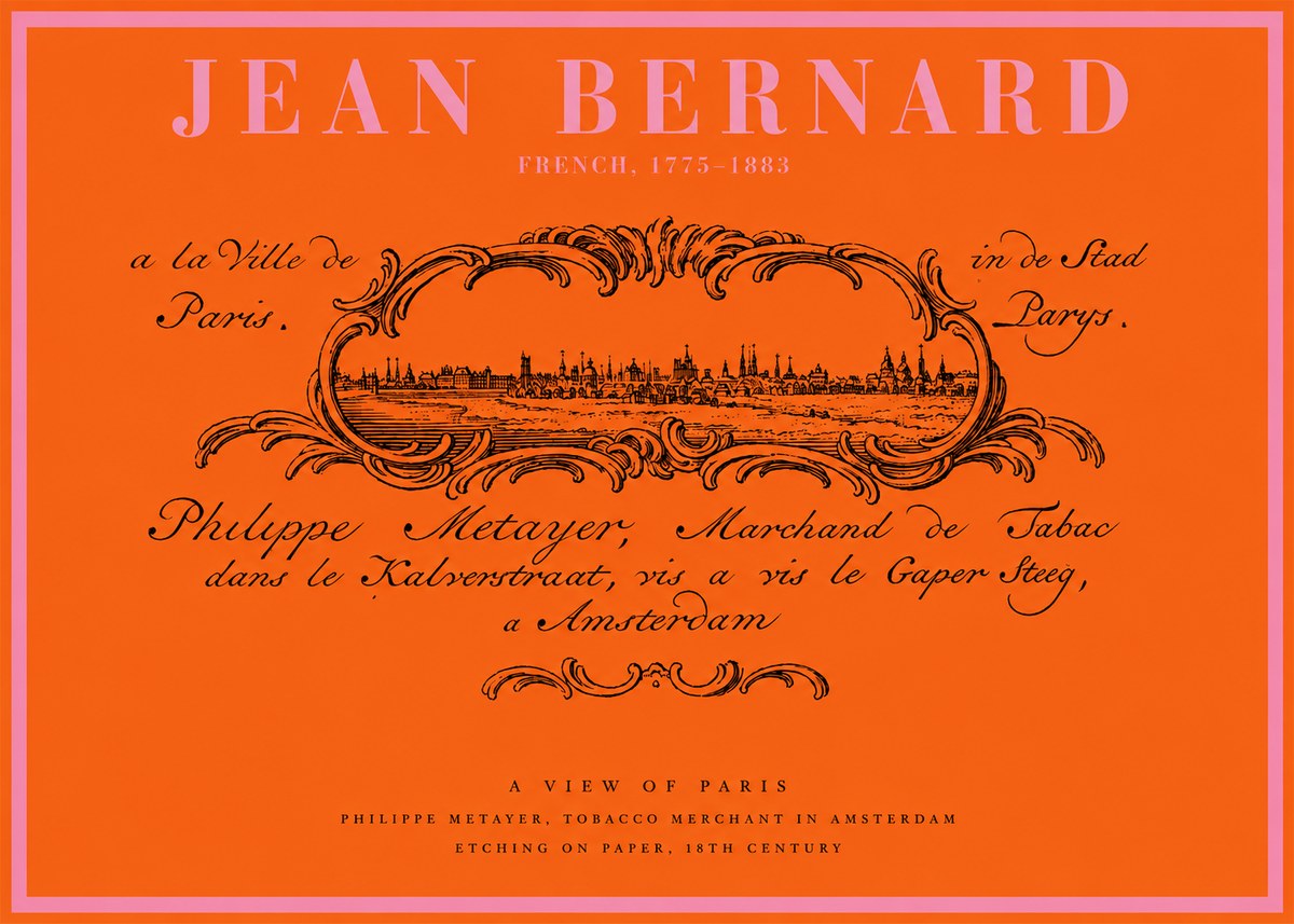 Jean Bernard A View of Paris No2 - Affiche
