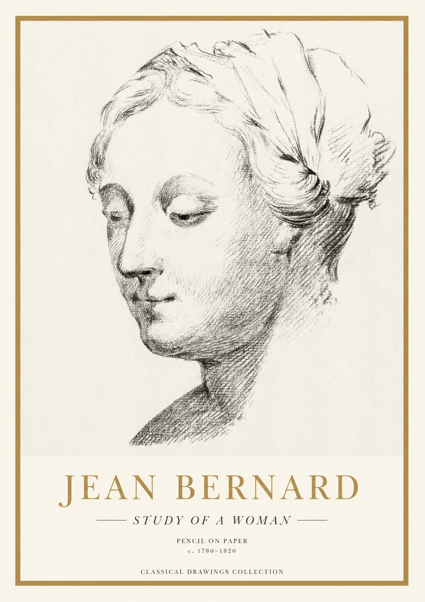 Jean Bernard Study of a Woman No1 - Affiche