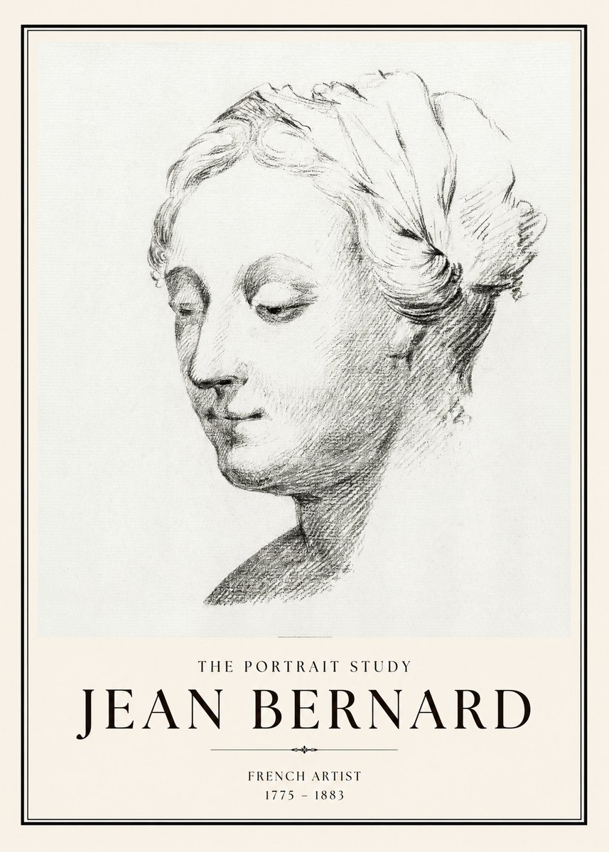 Jean Bernard Study of a Woman No2 - Affiche