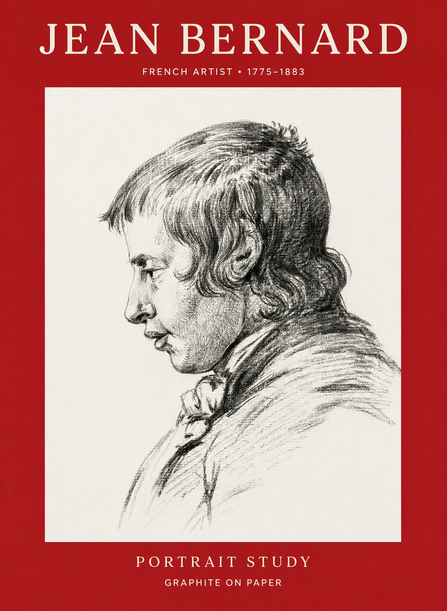 Jean Bernard Portrait Study III No1 - Affiche