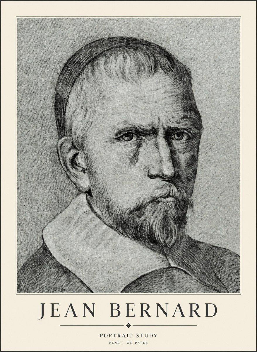 Jean Bernard Portrait Study IV No3 - Affiche