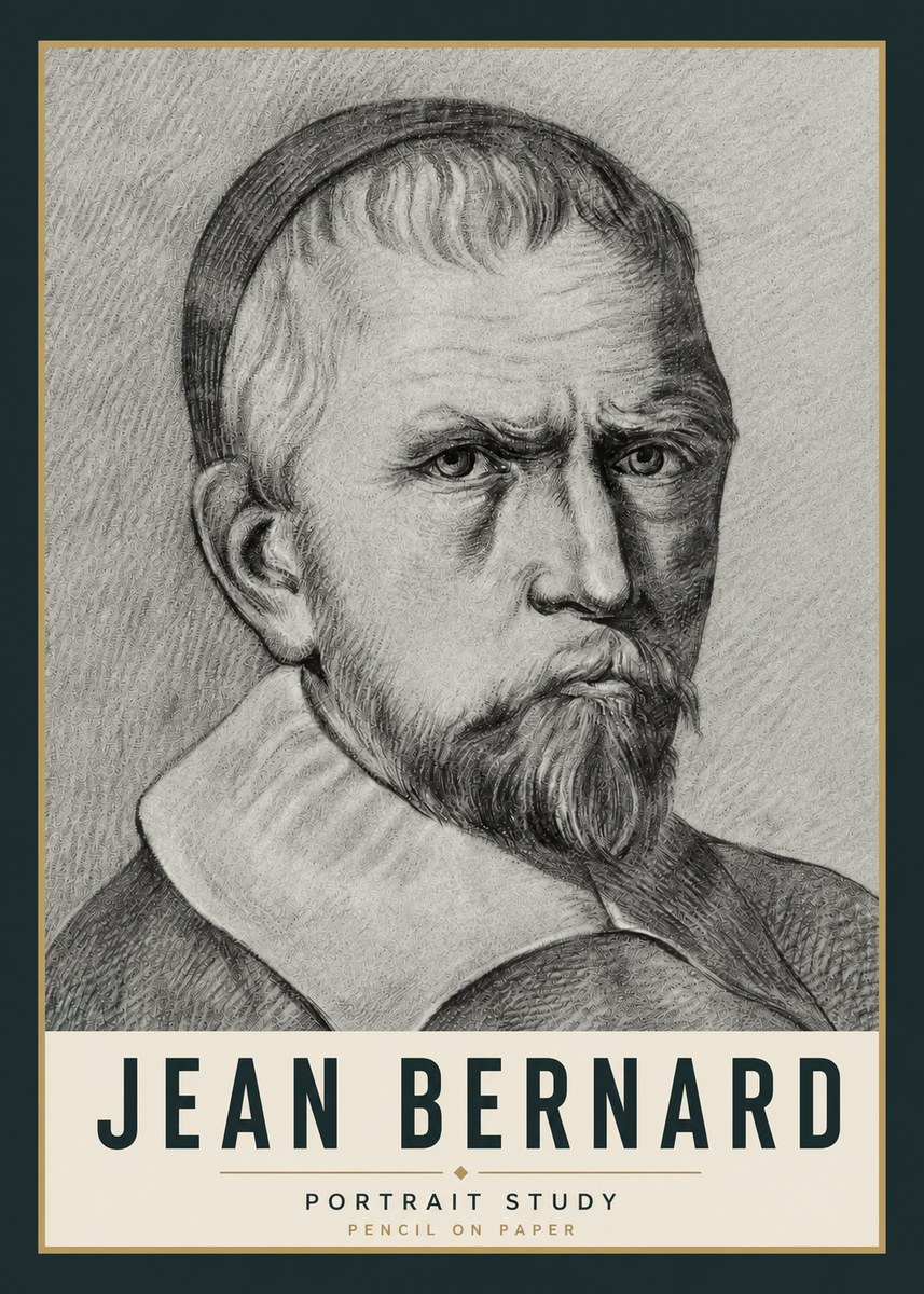Jean Bernard Portrait Study IV No5 - Affiche