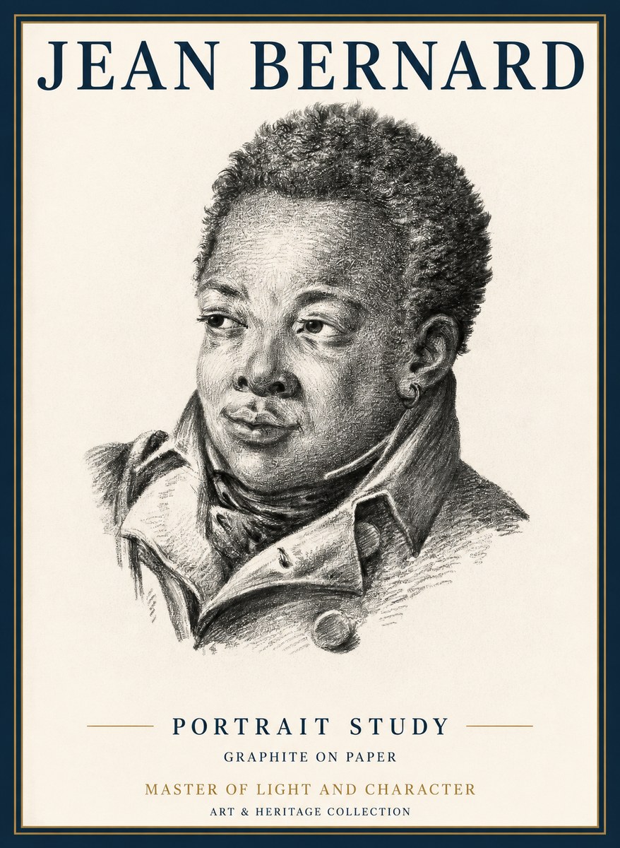 Jean Bernard Portrait Study V No2 - Affiche