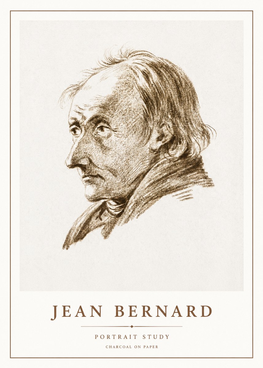Jean Bernard Portrait of an Elderly Man No3 - Affiche