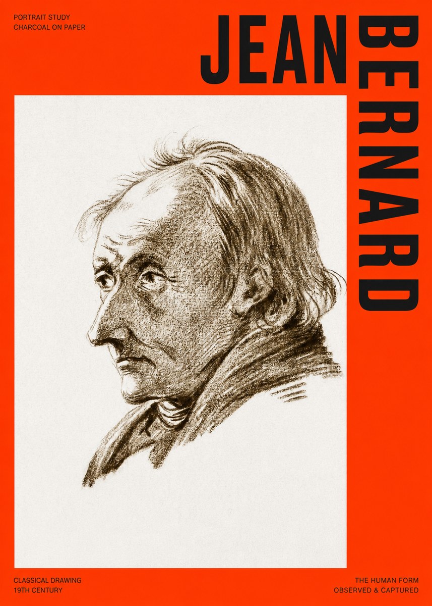 Jean Bernard Portrait of an Elderly Man No4 - Affiche