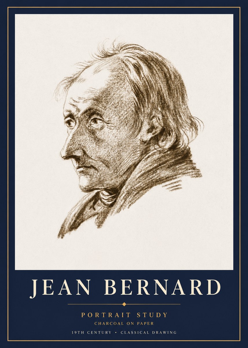 Jean Bernard Portrait of an Elderly Man No5 - Affiche