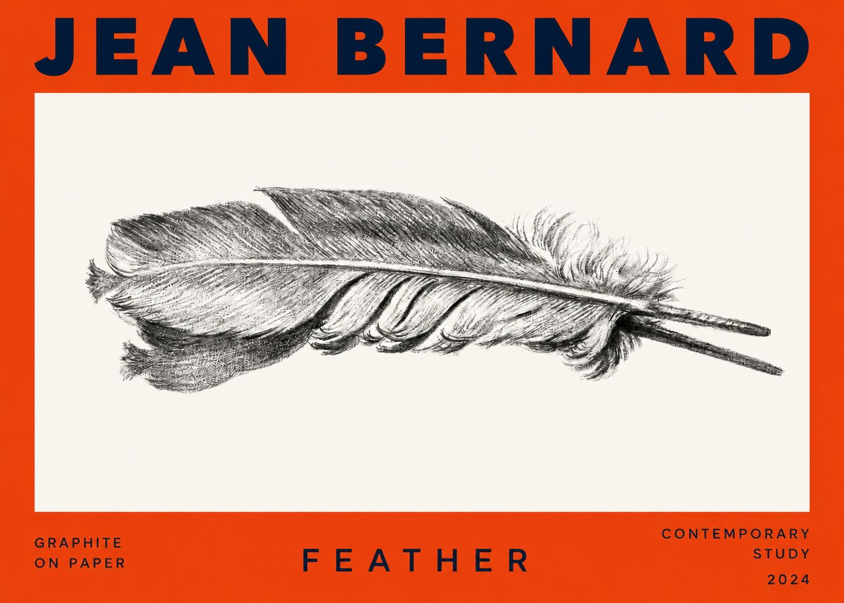 Jean Bernard Feather No2 - Affiche