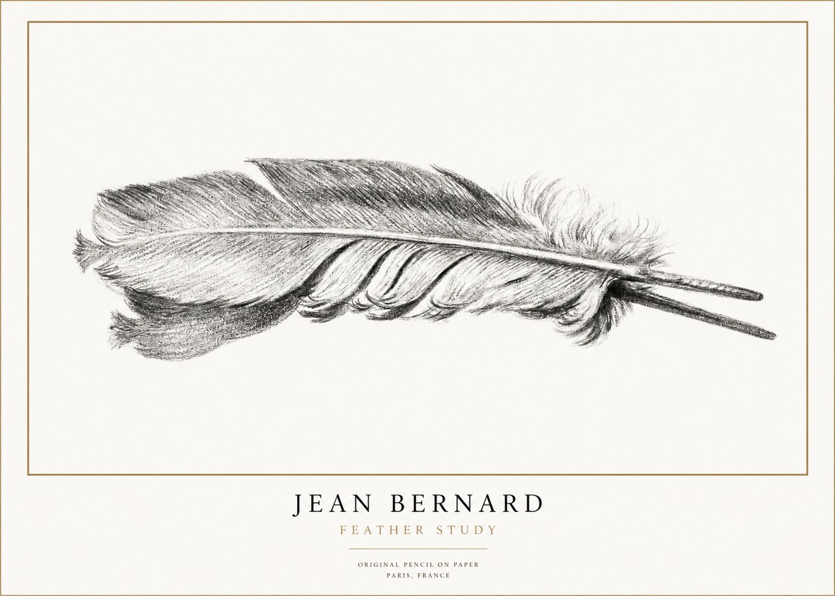 Jean Bernard Feather No3 - Affiche