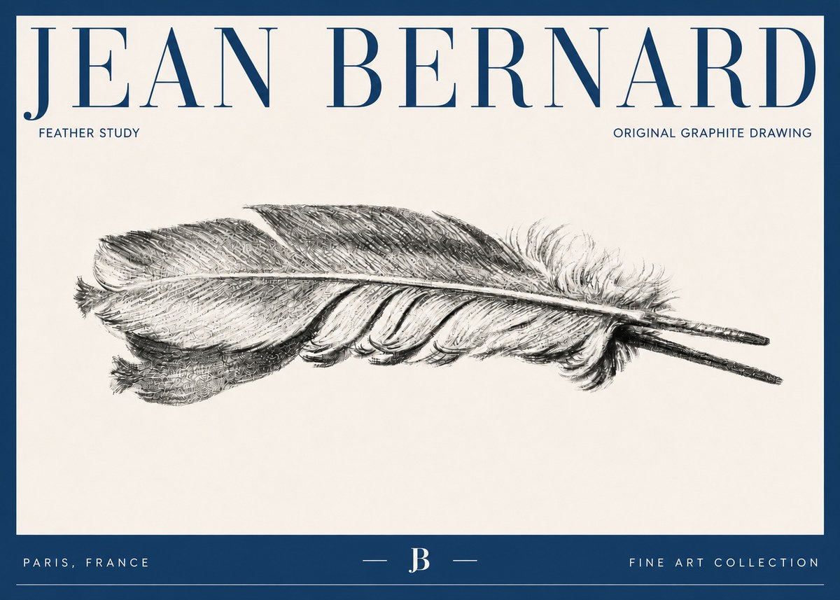 Jean Bernard Feather No6 - Affiche
