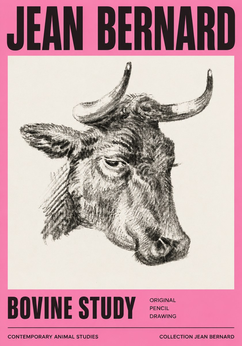 Jean Bernard Bovine Study I No3 - Affiche