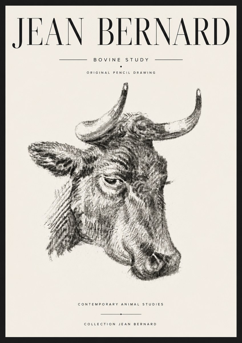Jean Bernard Bovine Study I No6 - Affiche