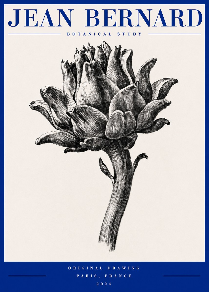 Jean Bernard Botanical Study No2 - Affiche