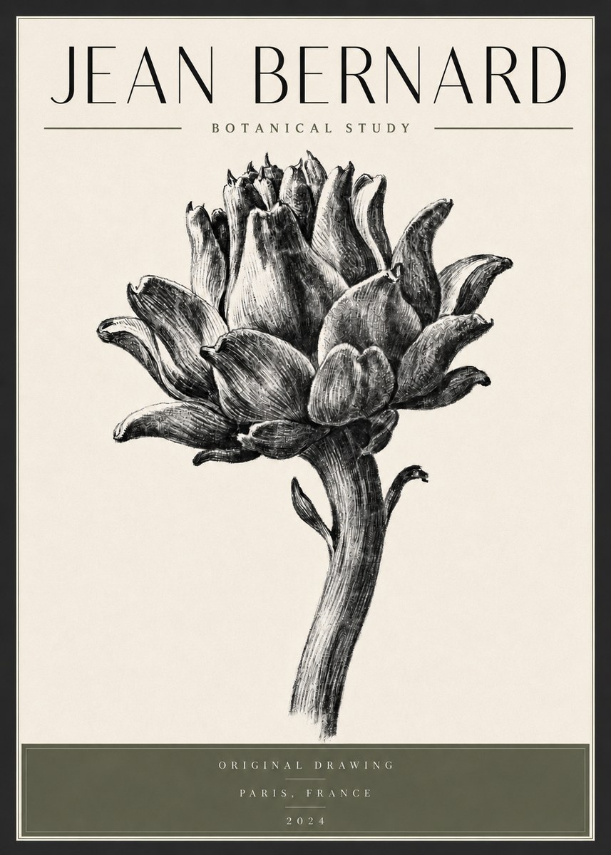 Jean Bernard Botanical Study No3 - Affiche
