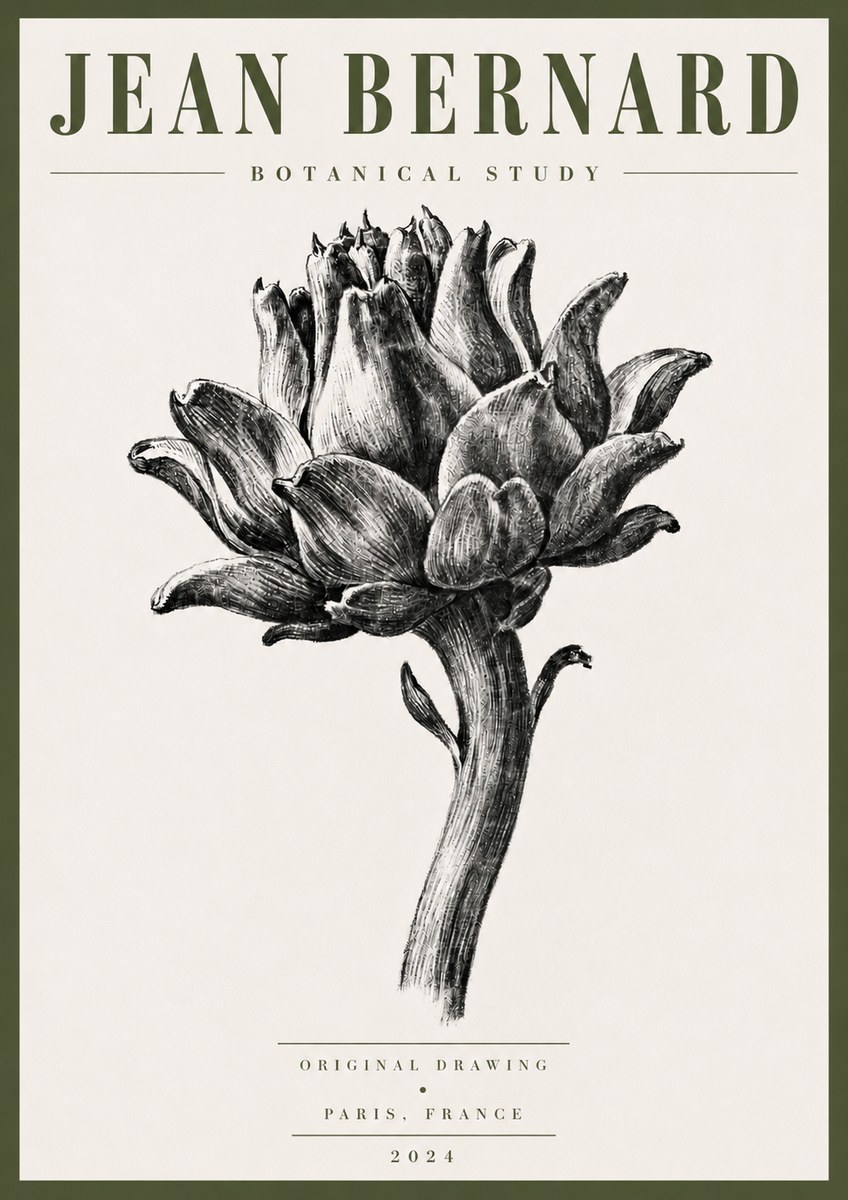 Jean Bernard Botanical Study No5 - Affiche