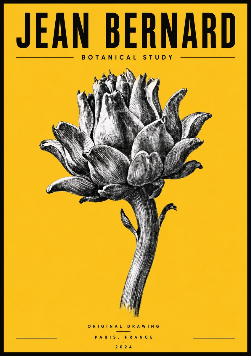 Jean Bernard Botanical Study No6 - Affiche