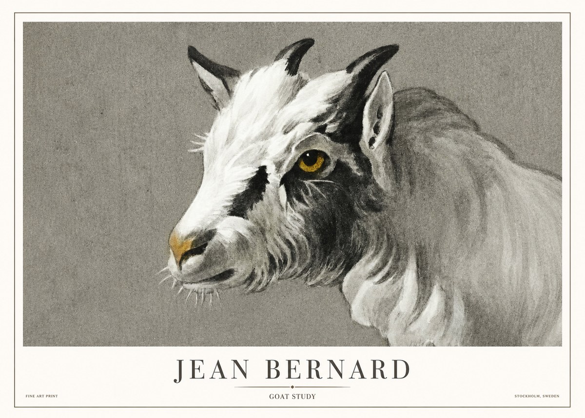 Jean Bernard Goat Study No1 - Affiche