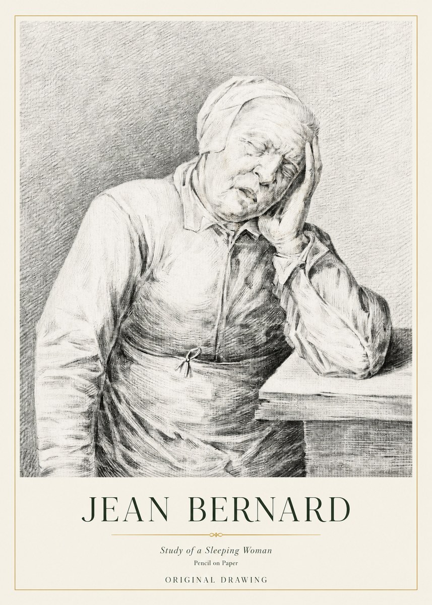 Jean Bernard Resting No4 - Affiche