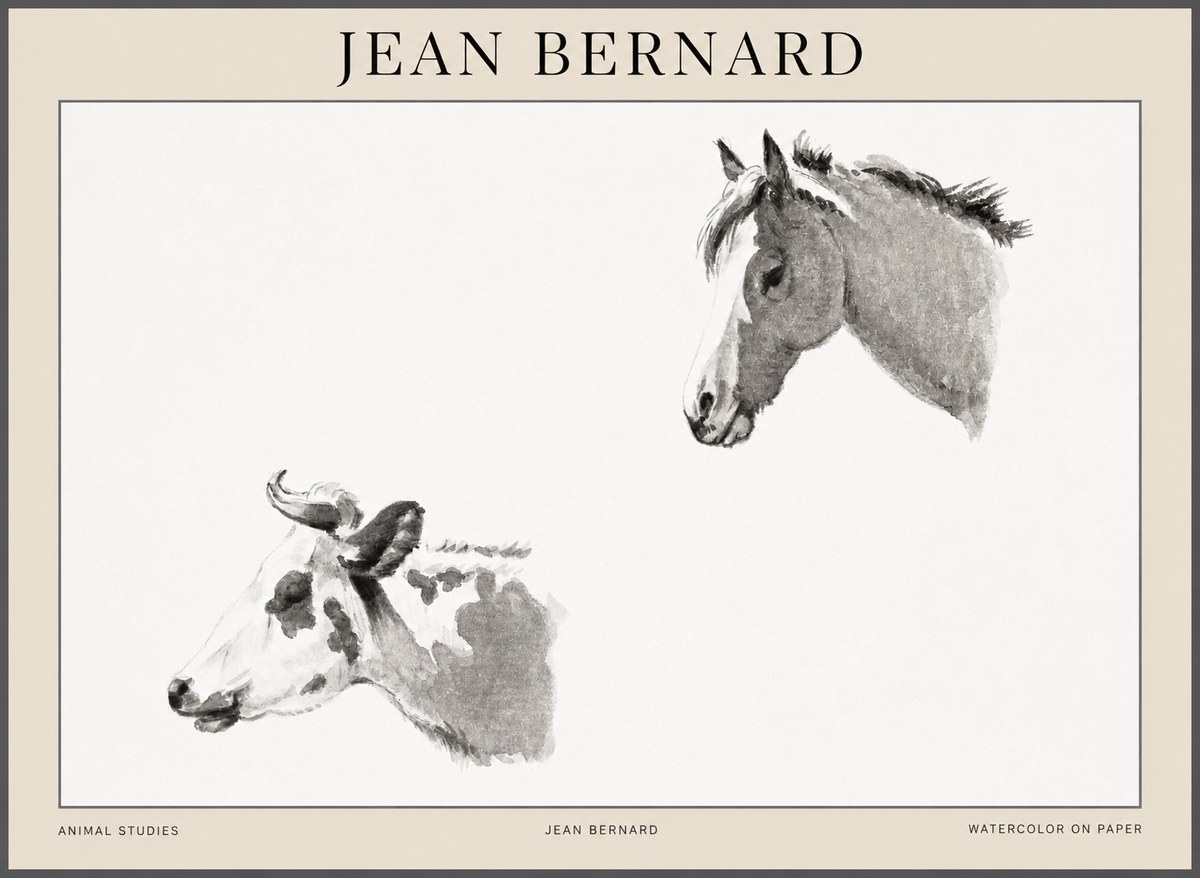 Jean Bernard Animal Studies No1 - Affiche