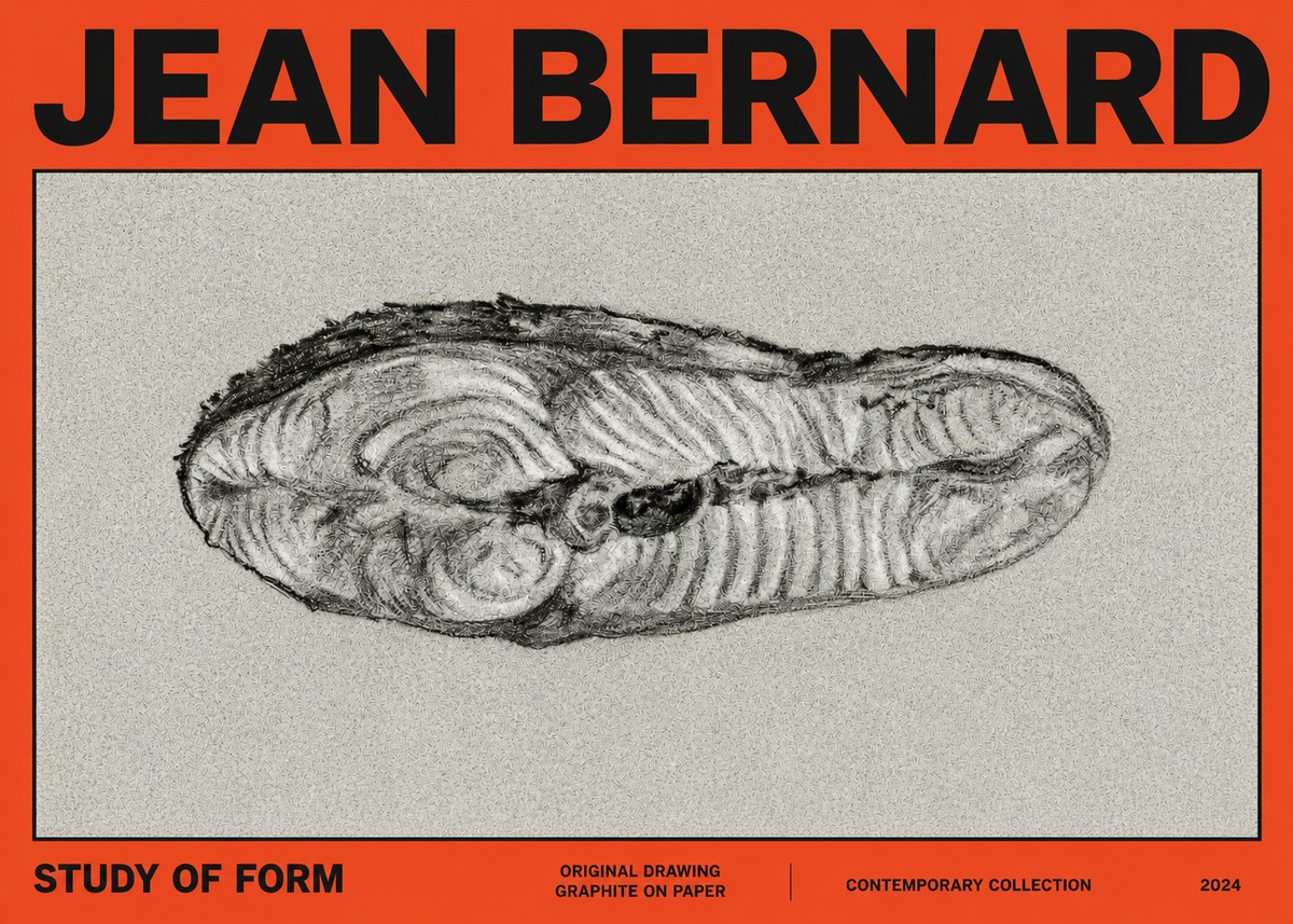 Jean Bernard Study of Form I No2 - Affiche