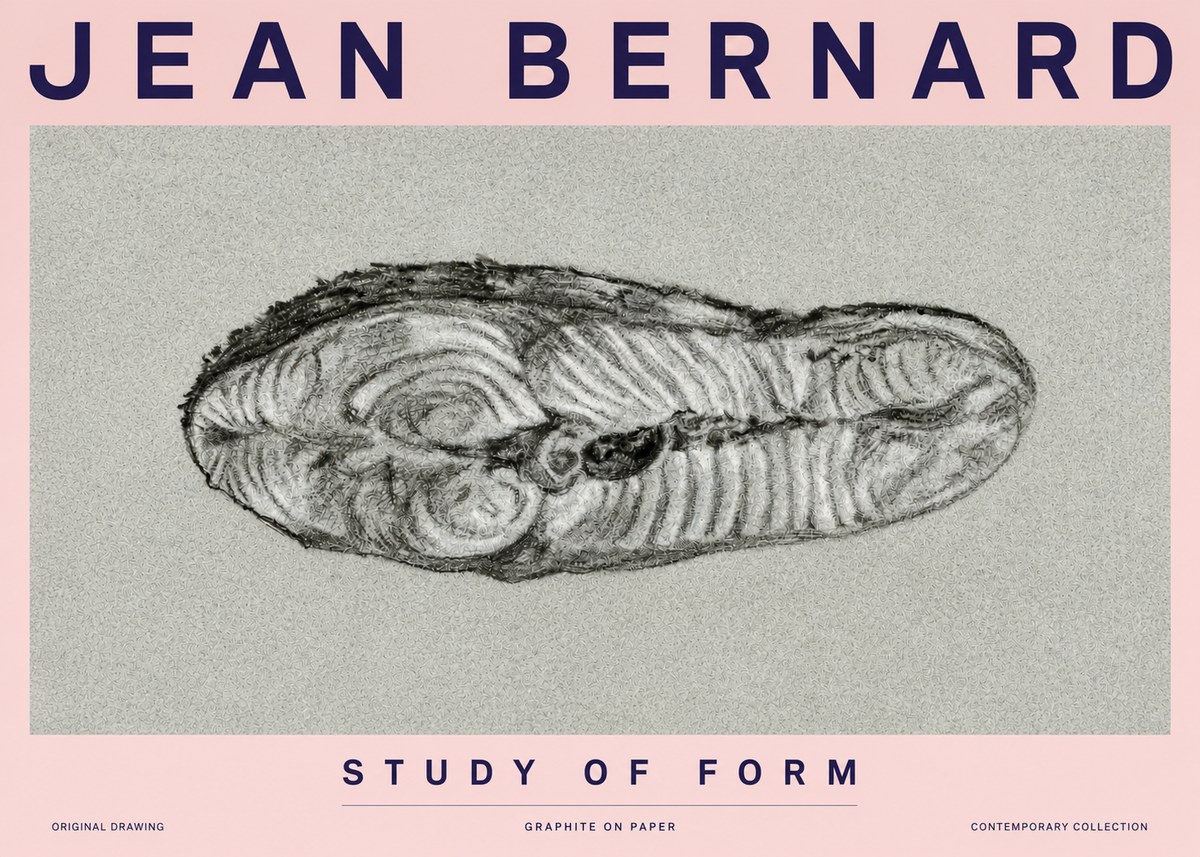 Jean Bernard Study of Form I No3 - Affiche