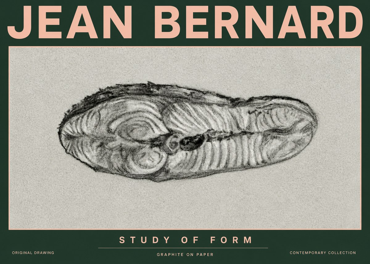 Jean Bernard Study of Form I No6 - Affiche