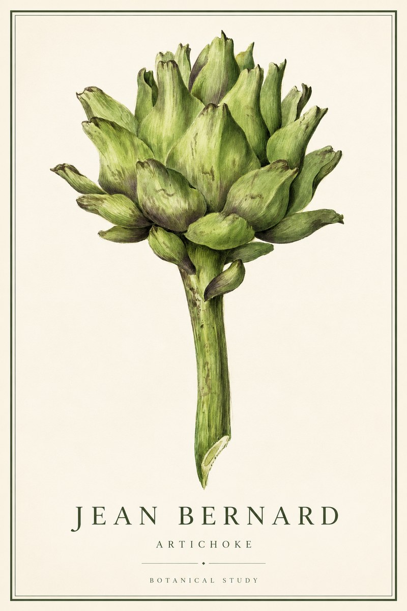 Jean Bernard Green Artichoke No3 - Affiche