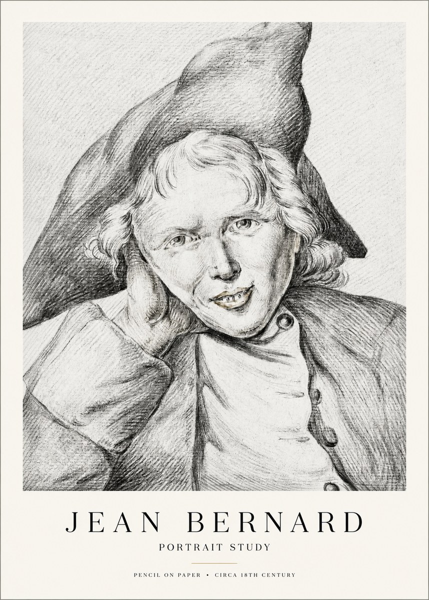 Jean Bernard Portrait Study VII No1 - Affiche