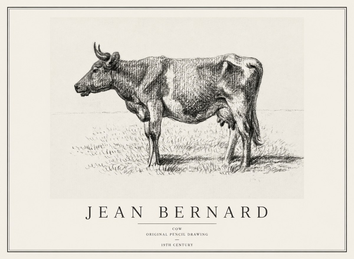 Jean Bernard Cow I No1 - Affiche