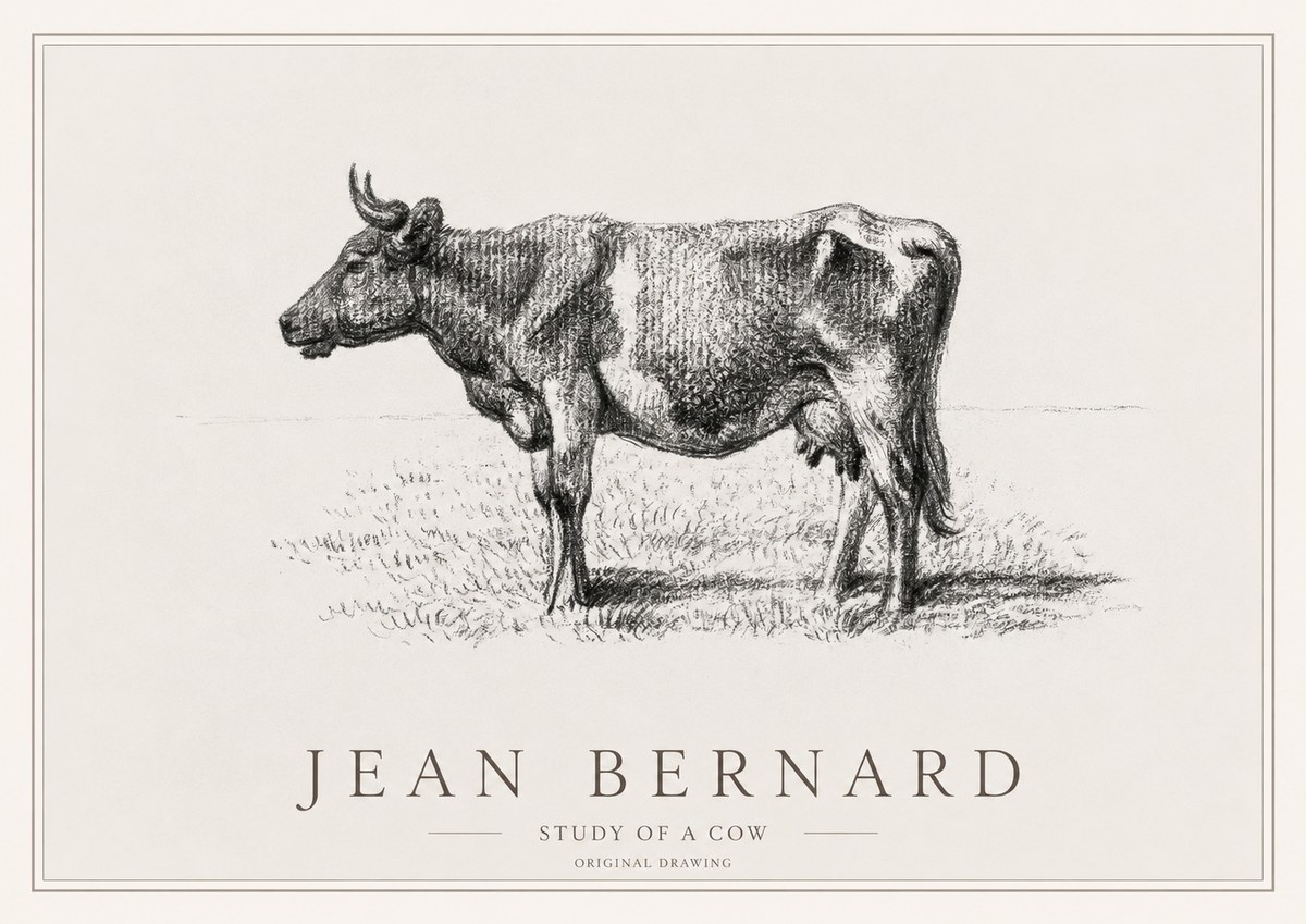 Jean Bernard Cow I No3 - Affiche