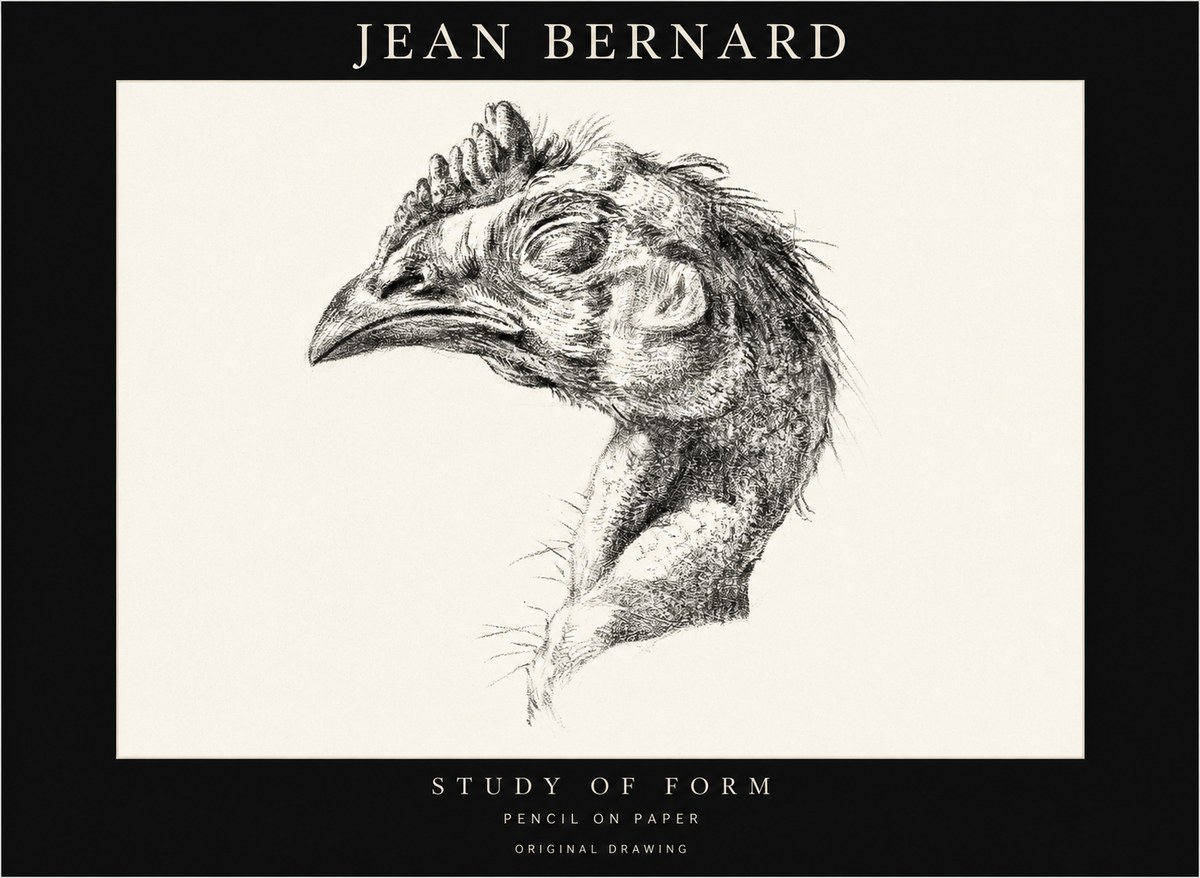 Jean Bernard Study of Form II No1 - Affiche