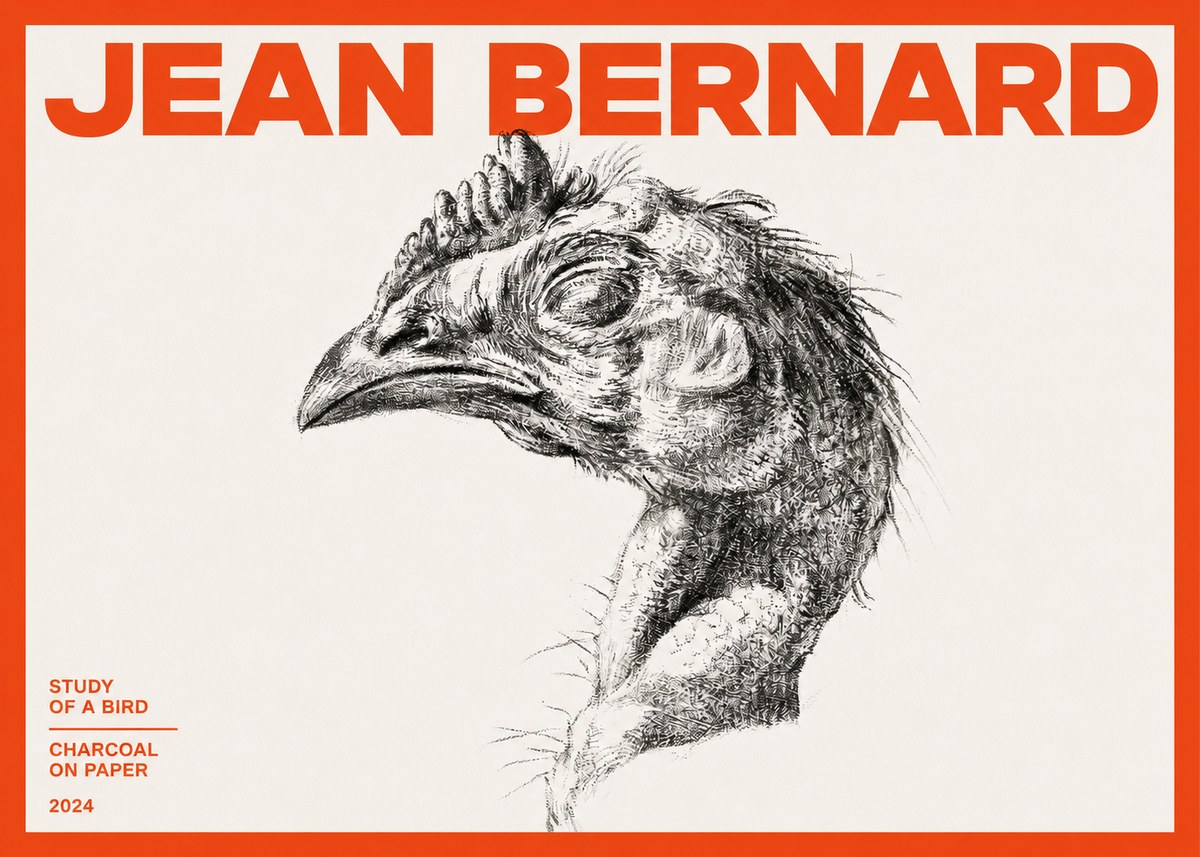 Jean Bernard Study of Form II No4 - Affiche