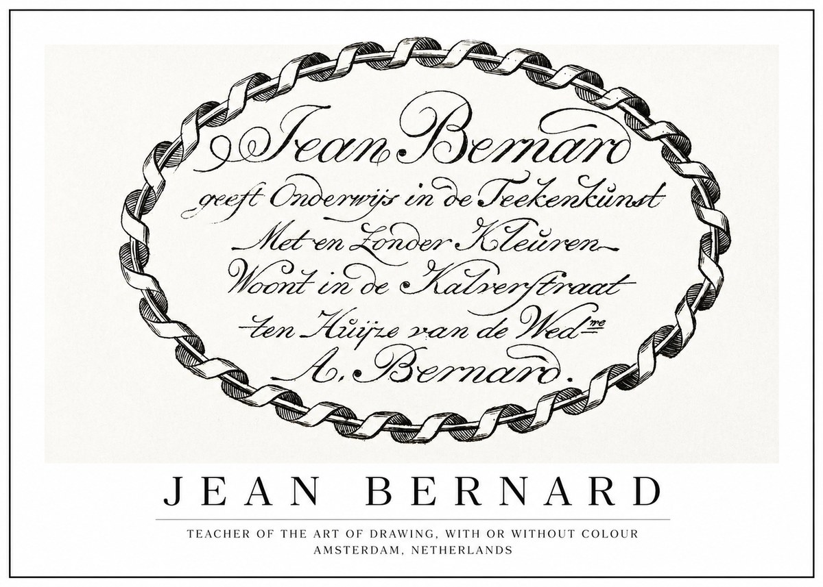 Jean Bernard Jean Bernard - Teacher of the Art of Drawing No1 - Affiche