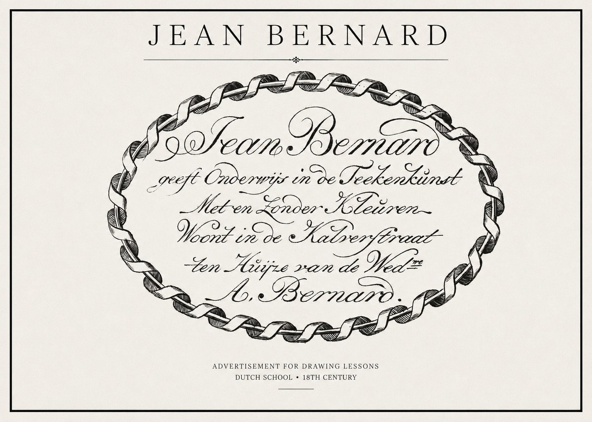 Jean Bernard Jean Bernard - Teacher of the Art of Drawing No2 - Affiche