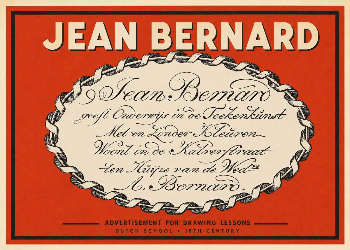 Jean Bernard Jean Bernard - Teacher of the Art of Drawing No3 - Affiche