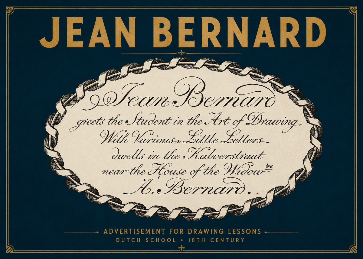 Jean Bernard Jean Bernard - Teacher of the Art of Drawing No4 - Affiche