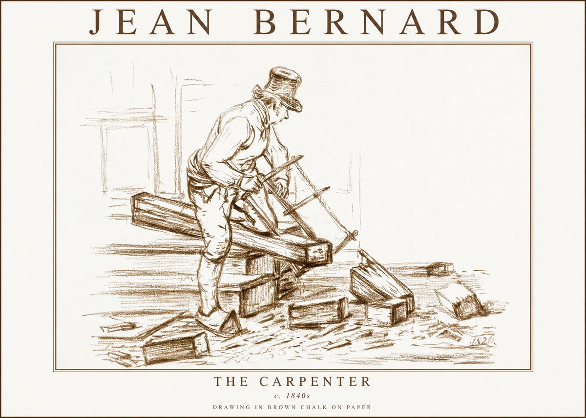 Jean Bernard The Carpenter No3 - Affiche