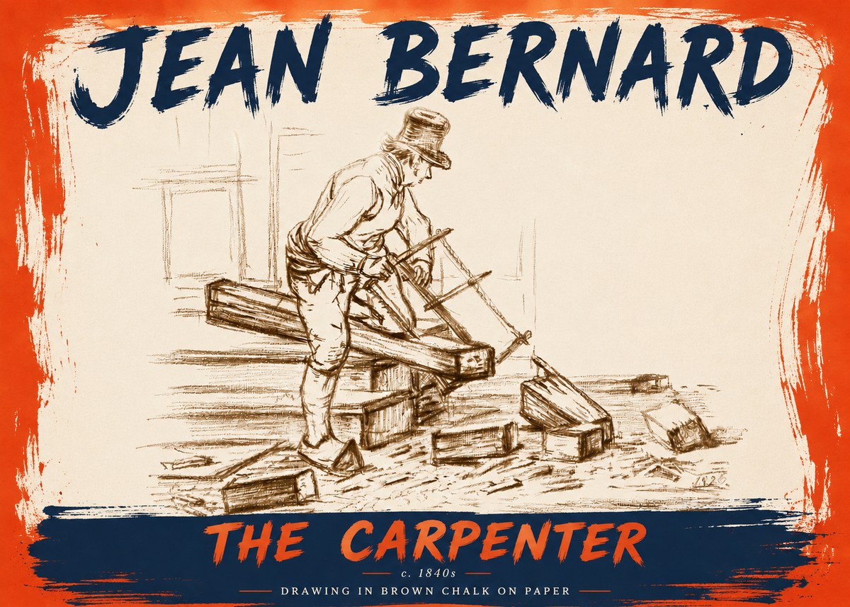 Jean Bernard The Carpenter No6 - Affiche