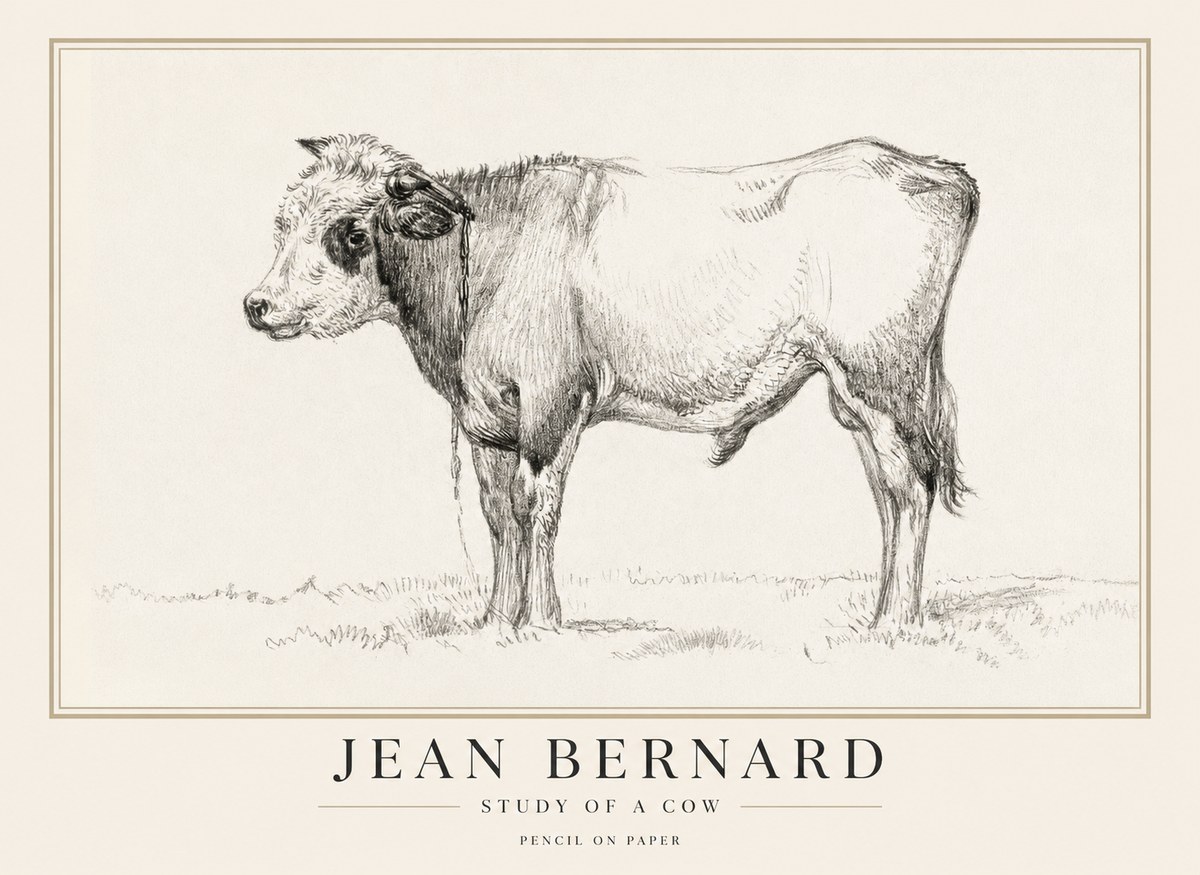 Jean Bernard The Young Bull No5 - Affiche