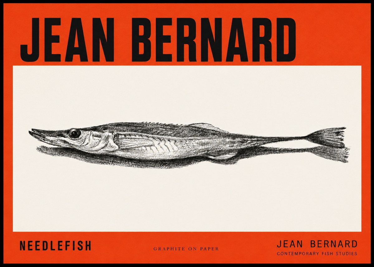 Jean Bernard Needlefish No2 - Affiche
