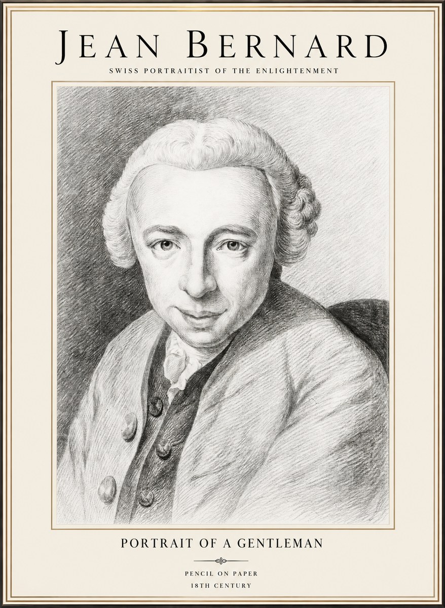 Jean Bernard Portrait of a Gentleman I No1 - Affiche