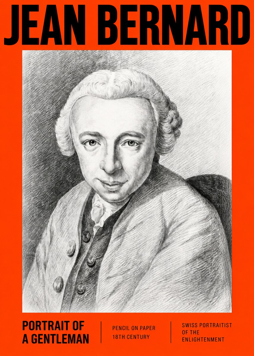 Jean Bernard Portrait of a Gentleman I No2 - Affiche