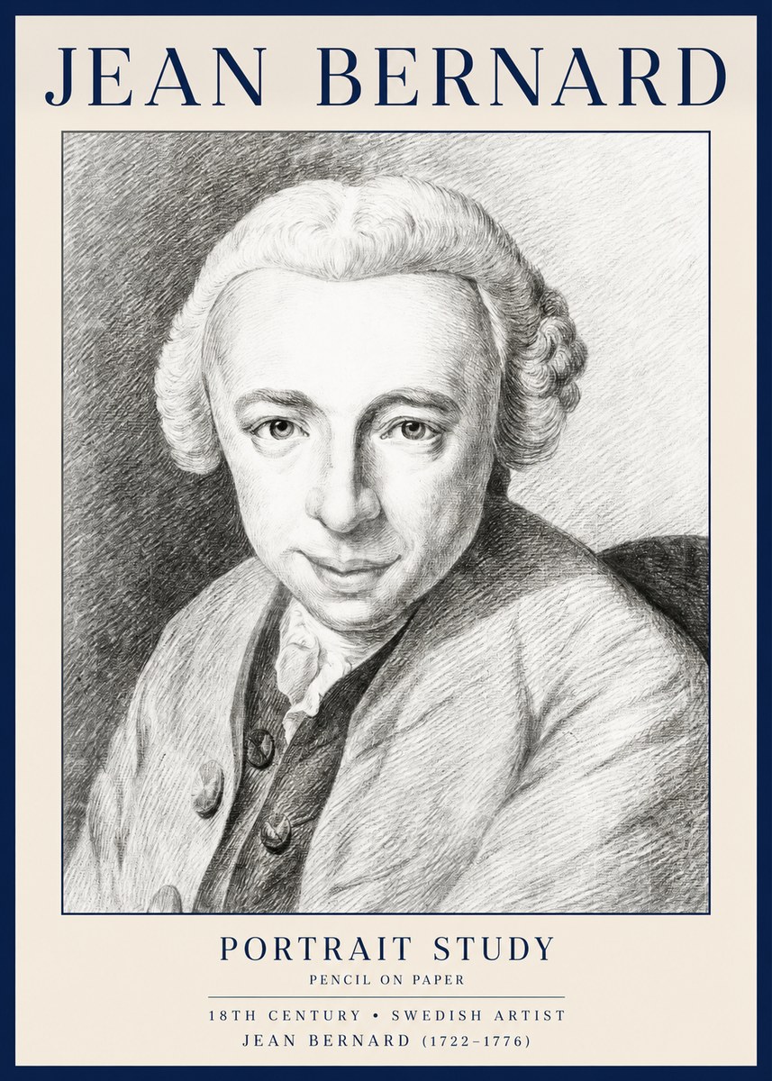Jean Bernard Portrait of a Gentleman I No4 - Affiche