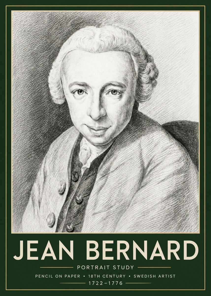 Jean Bernard Portrait of a Gentleman I No6 - Affiche