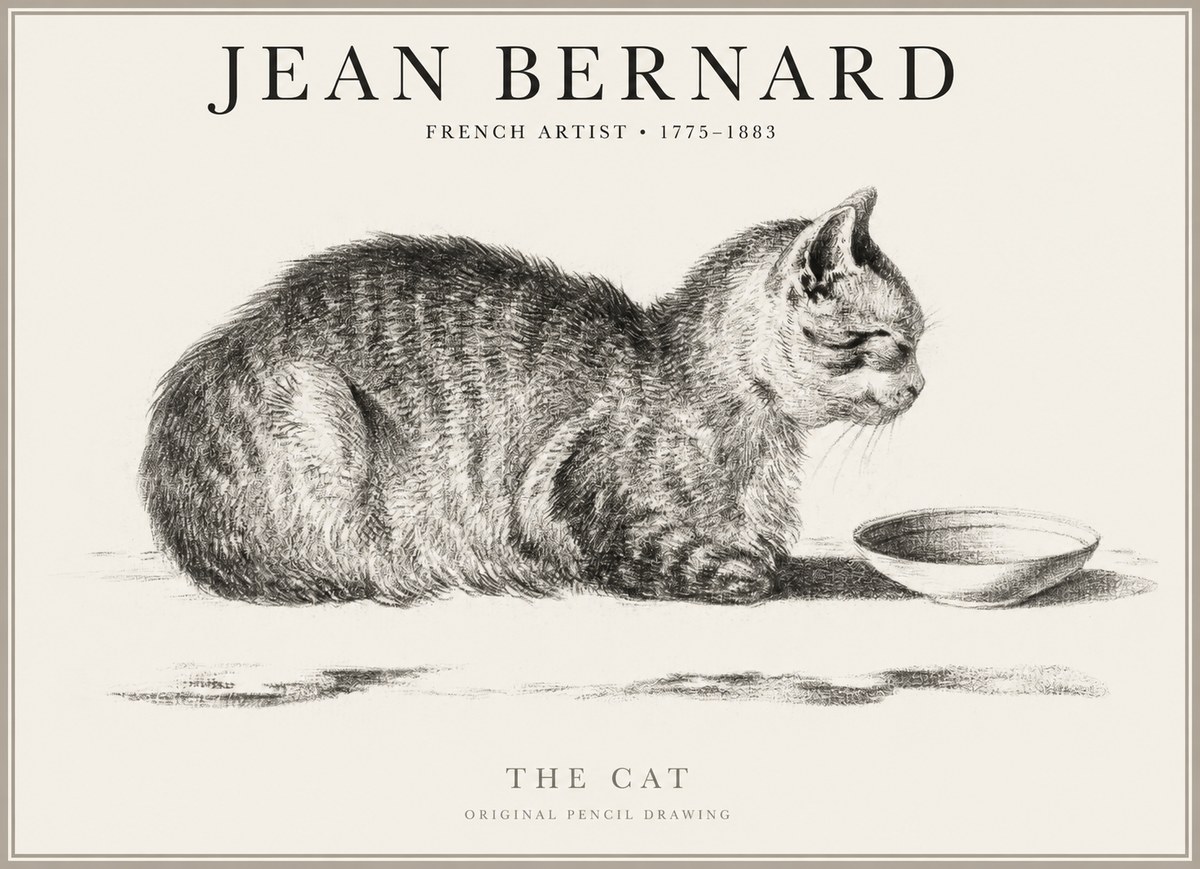 Jean Bernard The Cat No1 - Affiche