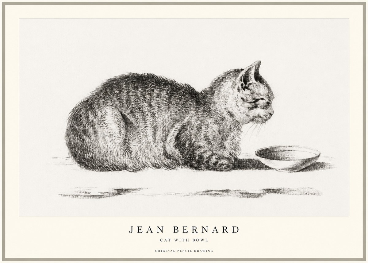 Jean Bernard The Cat No2 - Affiche