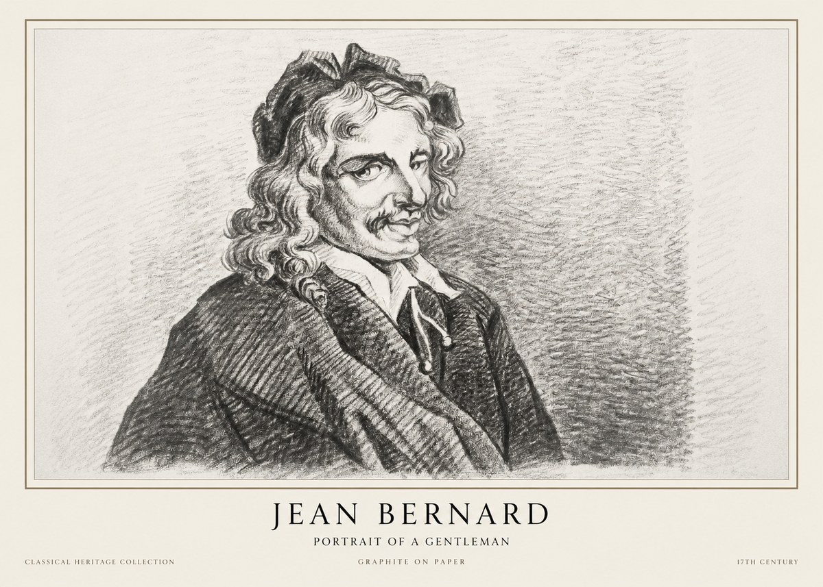 Jean Bernard Portrait of a Gentleman II No1 - Affiche