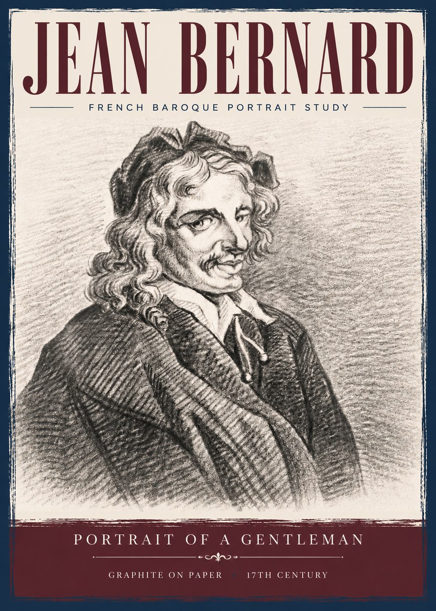 Jean Bernard Portrait of a Gentleman II No5 - Affiche