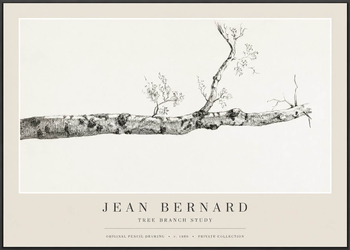 Jean Bernard Tree Branch Study No1 - Affiche
